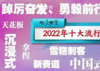 《咬文嚼字》發布2022年十大流行語 擺爛落選