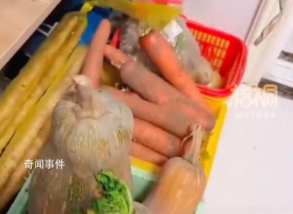 女子怕被感染20多天沒出門 準(zhǔn)備了2個月的蔬菜水果