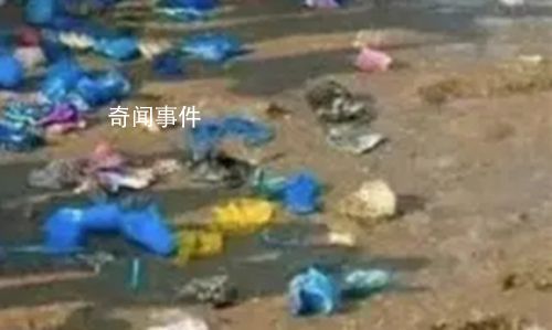 女生趕海漲潮后發(fā)現(xiàn)遍地鞋套 回應(yīng)：正在清理了