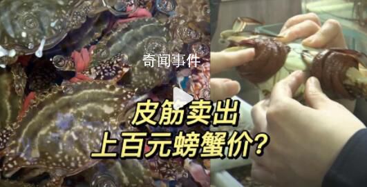 一斤皮筋賣出上百元螃蟹價 商家竟稱為了好賣