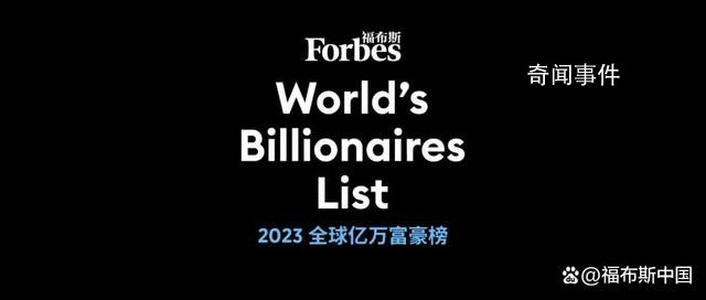 福布斯發布2023億萬富豪榜 中國內地億萬富豪人數仍位居全球第二