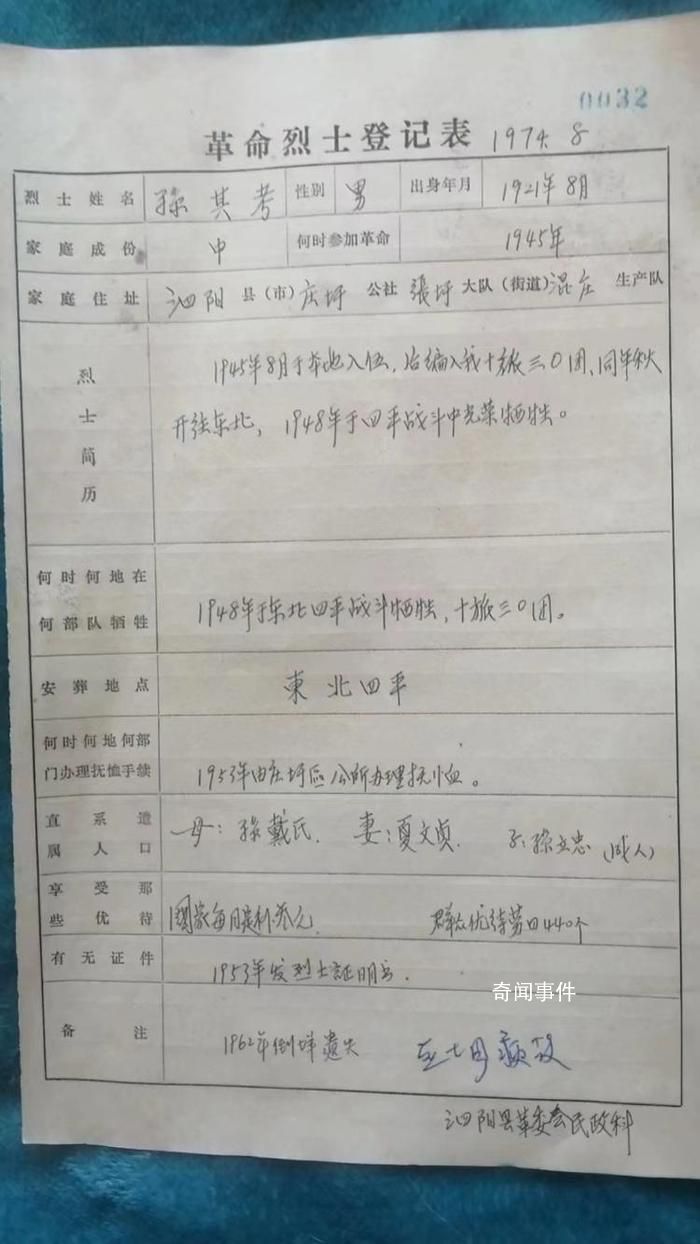 網友捐贈革命烈士登記表遭拒 稱不是名人的不要
