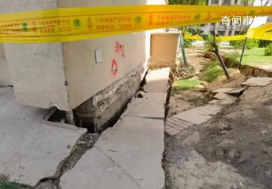 實探天津沉降小區:住宅樓開裂傾斜