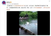 西湖現三條鰱魚同時成功躍過水閘 網友：主打一個好運鰱鰱鰱