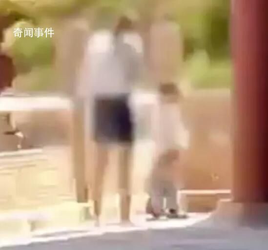 故宮回應家長帶娃隨地小便 正在核實處理中