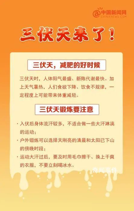 三伏天為啥是減肥的好時候 人體陽氣最盛新陳代謝最快