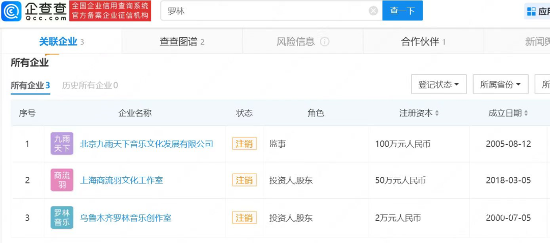 刀郎名下企業均已注銷 為什么注銷怎么回事