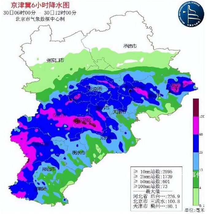 雄安6小時(shí)雨量已破百毫米 累計(jì)量可能超過(guò)7·21