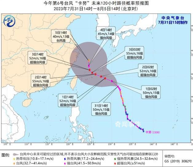 臺風(fēng)“卡努”升級為超強臺風(fēng) 一天內(nèi)連跳兩級