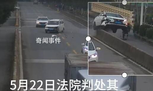 轎車從天而降電動車主被撞身亡 轎車車主被判處一年的有期徒刑