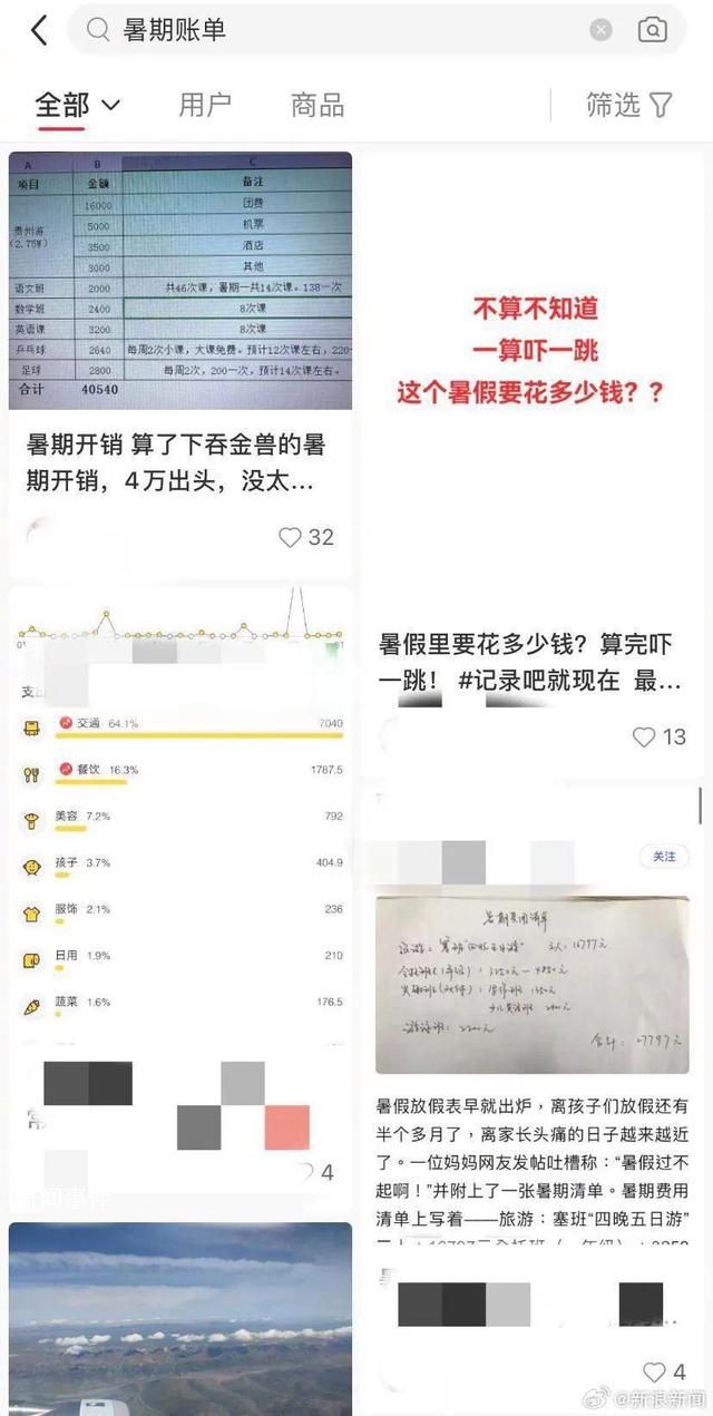 家長吐槽暑假40天孩子開銷五六萬 家長：趕緊開學