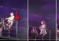 Jennie演唱會扶欄桿差點摔下去 實在是太危險了