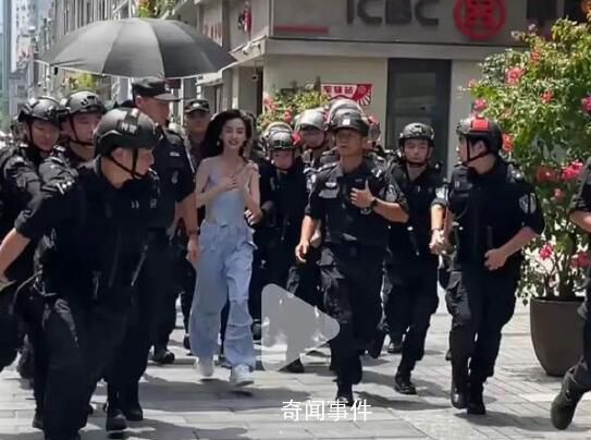 Angelababy獲特警開道 陣仗大引爭議