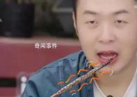 杜海濤吃蜈蚣在嘴里八進八出 讓許多觀眾大感意外