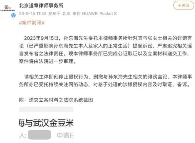 張柏芝起訴孫東海家暴?男方否認