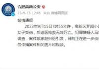 女子被故意傷害身亡 合肥警方通報