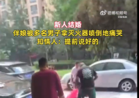 伴娘遭多人提滅火器狂噴倒地痛哭 網友：低俗惡臭