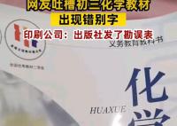 9年級(jí)化學(xué)課本出現(xiàn)高“猛”酸鉀 這一錯(cuò)誤引發(fā)了網(wǎng)友們的熱議