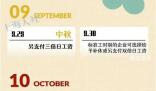 若中秋國慶長假加班 工資這樣算