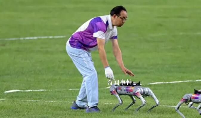 亞運賽場上電子狗狂奔撿鐵餅 系世界首次