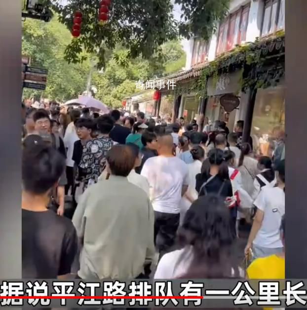 蘇州一景點排隊一公里 整街才五百米