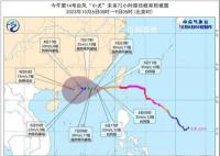 臺風(fēng)小犬逐漸靠近廣東 中心最低氣壓為970百帕