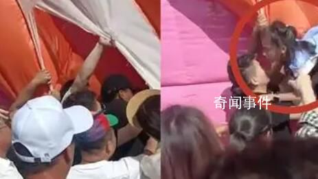 南京一樂(lè)園充氣城堡坍塌 多人被埋