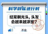 經常剃光頭,頭發會變濃密?