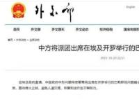 中方將派團出席巴勒斯坦問題峰會