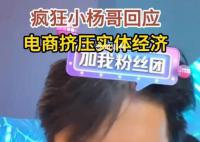瘋狂小楊哥回應電商擠壓實體經濟