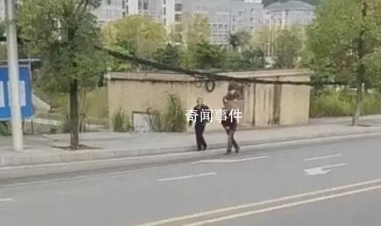 兩兒子用背簍背暈車母親去醫院 這位老母親坐的才是最豪華的車