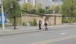 兩兒子用背簍背暈車母親去醫(yī)院 這位老母親坐的才是最豪華的車