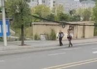 兩兒子用背簍背暈車母親去醫(yī)院 這位老母親坐的才是最豪華的車