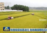 各地確保秋糧顆粒歸倉 秋冬種也有序展開