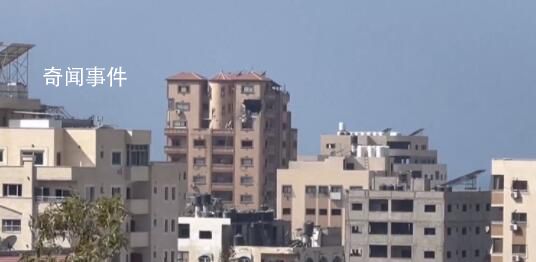 法國駐加沙機構遭以色列空襲 墻壁出現大洞