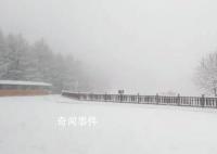 石家莊駝梁云頂下雪了 景色壯麗美不勝收