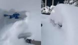 黑龍江暴雪后找車全靠挖 網友：東北雪天找車好像開盲盒