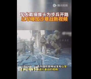 軍犬拍下加沙巷戰(zhàn)激戰(zhàn)視頻