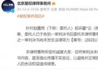 趙露思律師回應敗訴 案件引網絡熱議