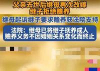 繼母改嫁后起訴繼子要求贍養 看法院怎么判
