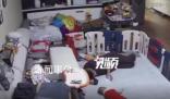 男子地震時抱起寶寶跑著找妻子