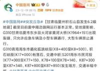 甘肅臨夏大河家黃河大橋出現裂縫 目前震中周邊路網運行基本正常