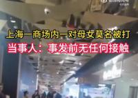 上海一商場內一對母女莫名被打 警方稱該女子目前已被送往精神病院