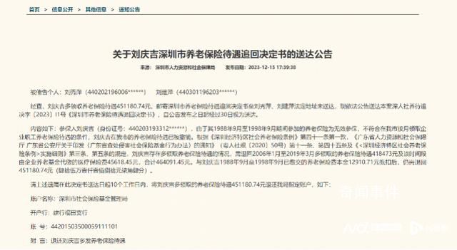 市民多領養老保險待遇去世后被催還