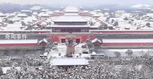 北京強降雪來襲 實拍雪中故宮
