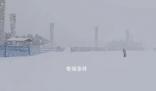 煙臺冷流雪 宛如北極科考