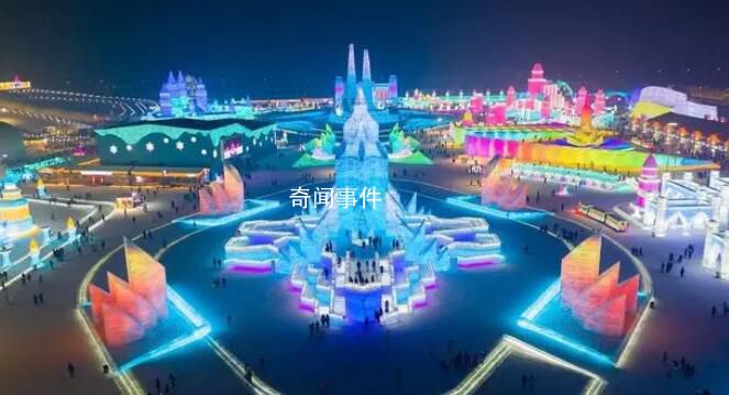 冰雪大世界舞臺疑多次打廣告 引起了廣泛關注
