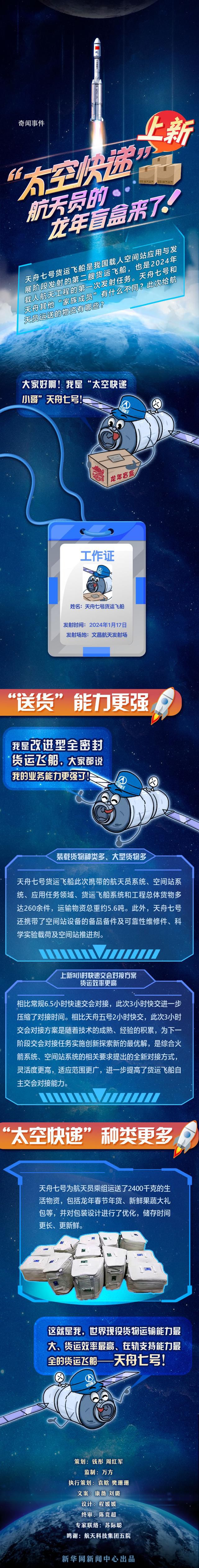“太空快遞”上新!