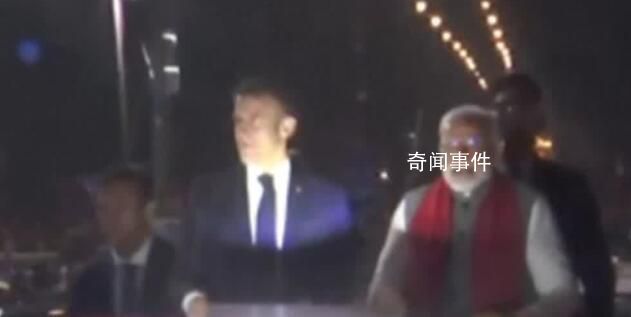 馬克龍訪問印度受到豪華接待
