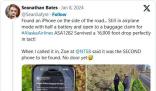 iPhone從4000多米高空墜落仍可使用